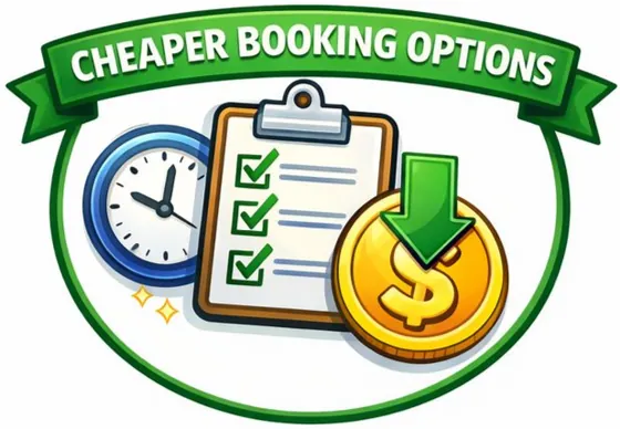 Cheaper booking options
